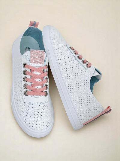 Royalfashion Damen-Öko-Leder-Sneaker PureWalk