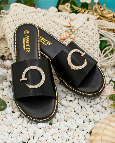 Royalfashion Omerta Damen Flip-Flops mit flacher Sohle