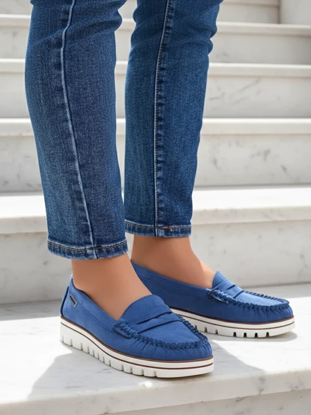 Royalfashion Damen-Eco-Suede-Mokassins Bellisse