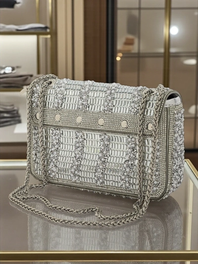 Zyora Damen-Clutch mit Zirkonia-Steinen
