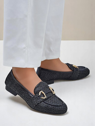 Royalfashion Durchbrochene Damen-Loafer Sallim