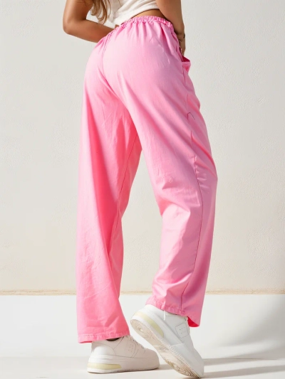Royalfashion Baumwolle gerade Damen Stoffhose