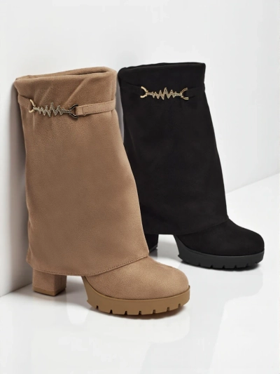 Flora Stiefeletten Hellbraun Elegant für den Herbst