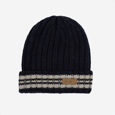 Marineblauer Herrenhut aus einer Wollmischung - Accessoires