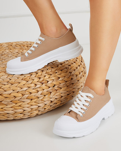 OUTLET Braune Sportschuhe für Damen Cresoma - Schuhe