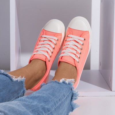 Damen Neon Koralle Vatoa Turnschuhe - Schuhe