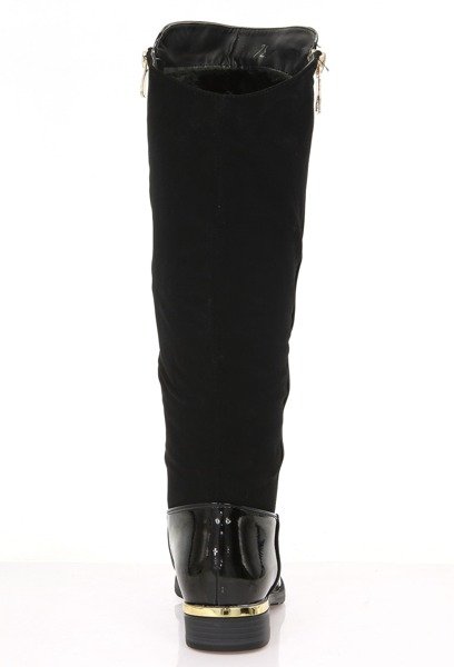 Чорні жіночі лаковані черевики від Rajscia - Взуття
