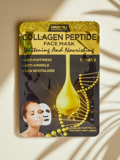 Aurora Collagenus Peptide Mask – Освітлююча маска для обличчя Haokali 10 шт.