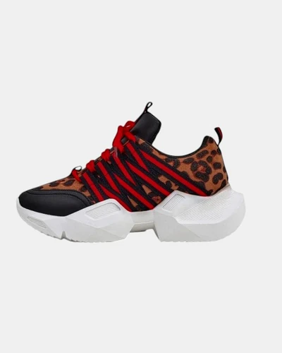 Royalfashion Damen Sportliche Sneaker mit dickerer Sohle Ivvert