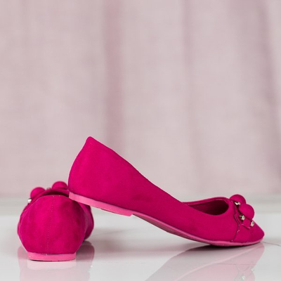 Fuchsia-Ballerinas mit Aya-Verzierungen - Schuhe 1