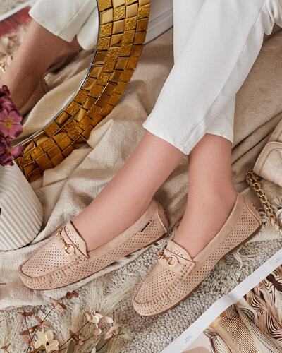 Royalfashion Damen durchbrochene Mokassins Mill