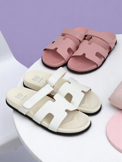 Royalfashion Damen-Pantoletten mit flacher Sohle Arian