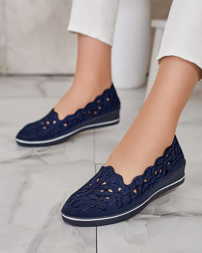 Royalfashion Damen Halbschuhe mit niedrigem Absatz Dellio