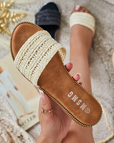 Royalfashion Damen Bofira flache Sohle Flip-Flops