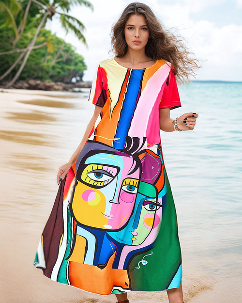 Жіноча сукня з візерунчастим принтом Royalfashion