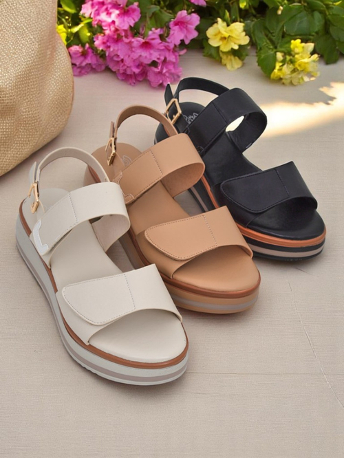 Royalfashion Жіночі сандалі на товстішій підошві Tulipp