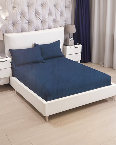 Baumwollbettwäsche 160x200 3-teiliges Set - Bettwäsche