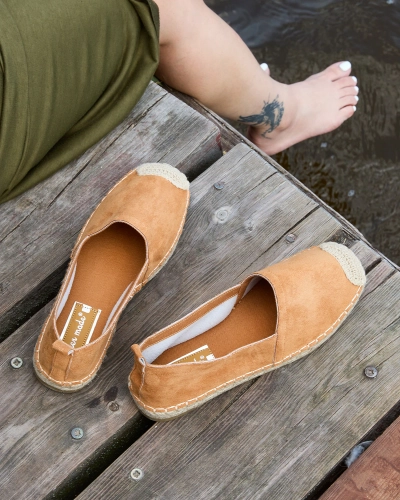 Royalfashion Camel Damen-Espadrilles Lessilla