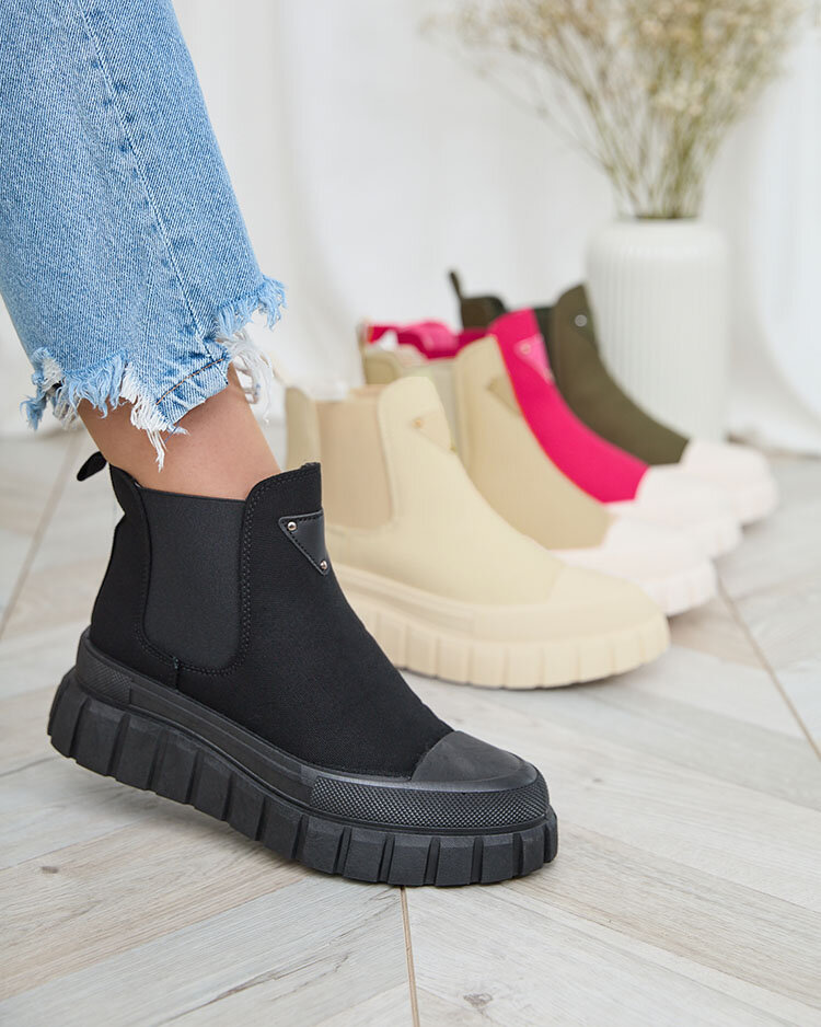 Royalfashion Schwarz Damen High Sneakers Nexeri