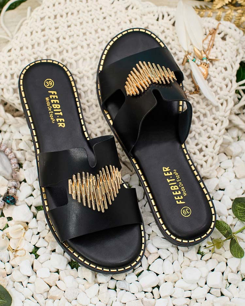 Royalfashion Жіночі шльопанці Ortyca на плоскій підошві