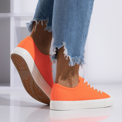 Neonorange Damen Sneakers Vatoa - Schuhe