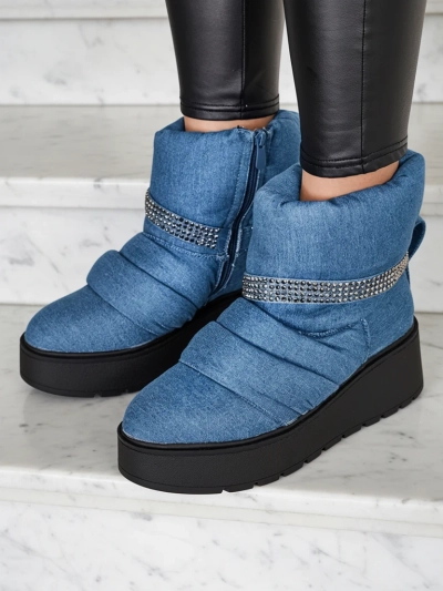 Royalfashion Damen Keil-Snowboots Renosi