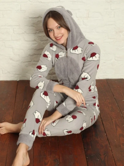 Royalfashion Damen-Einteiler Pyjama