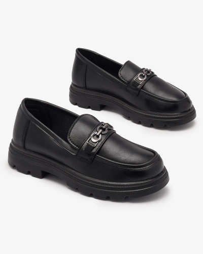 Damen Mokassins aus schwarzem Wenoci - Schuhe