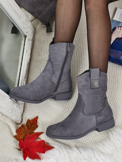 Damen Stiefeletten aus Öko-Wildleder Kelmoria