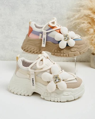 Royalfashion Damen Plateau Turnschuhe Bereya