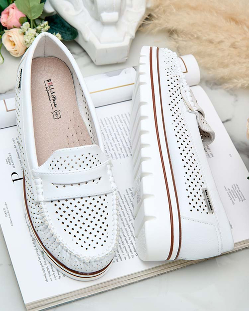 Royalfashion Ажурні жіночі мокасини Leteller