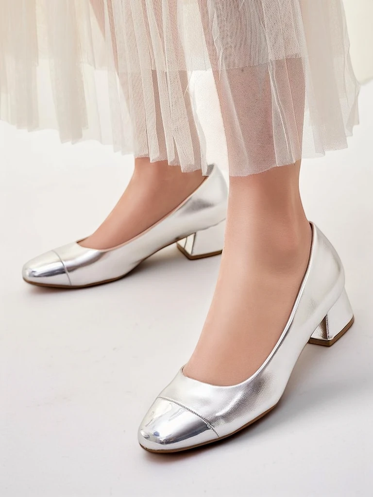 Royalfashion Damen Pumps mit niedrigem Absatz Penolle