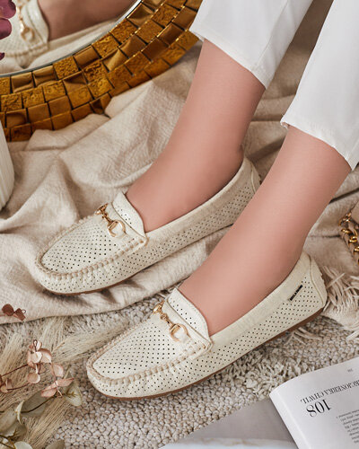 Royalfashion Damen durchbrochene Mokassins Mill