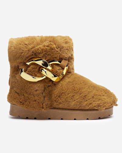 Camel Damen-Schneestiefel mit Pelz Sattopa- Footwear