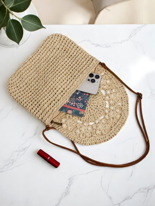 Royalfashion Маленька солом'яна жіноча сумка Sunny Stripes Mini