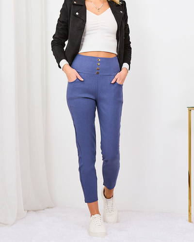 Royalfashion Blaue Damen-Teggings-Hose