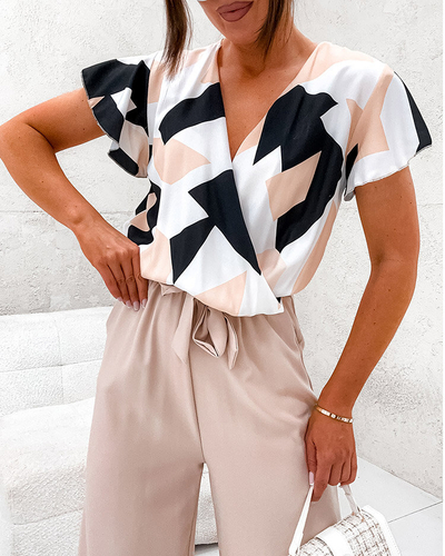 Royalfashion Langer bedruckter Damen-Jumpsuit