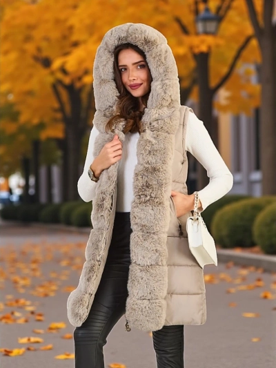 Royalfashion Damenjacke mit abnehmbaren Ärmeln