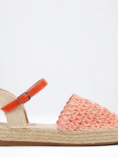 Orange Damen-Espadrilles mit durchbrochenem Triumf - Footwear