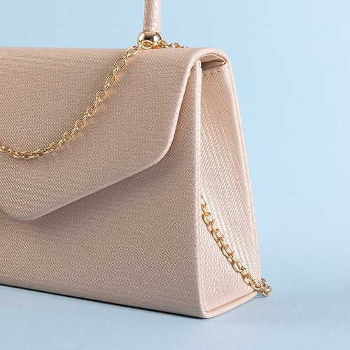 Елегантна золота сумочка на ланцюжку