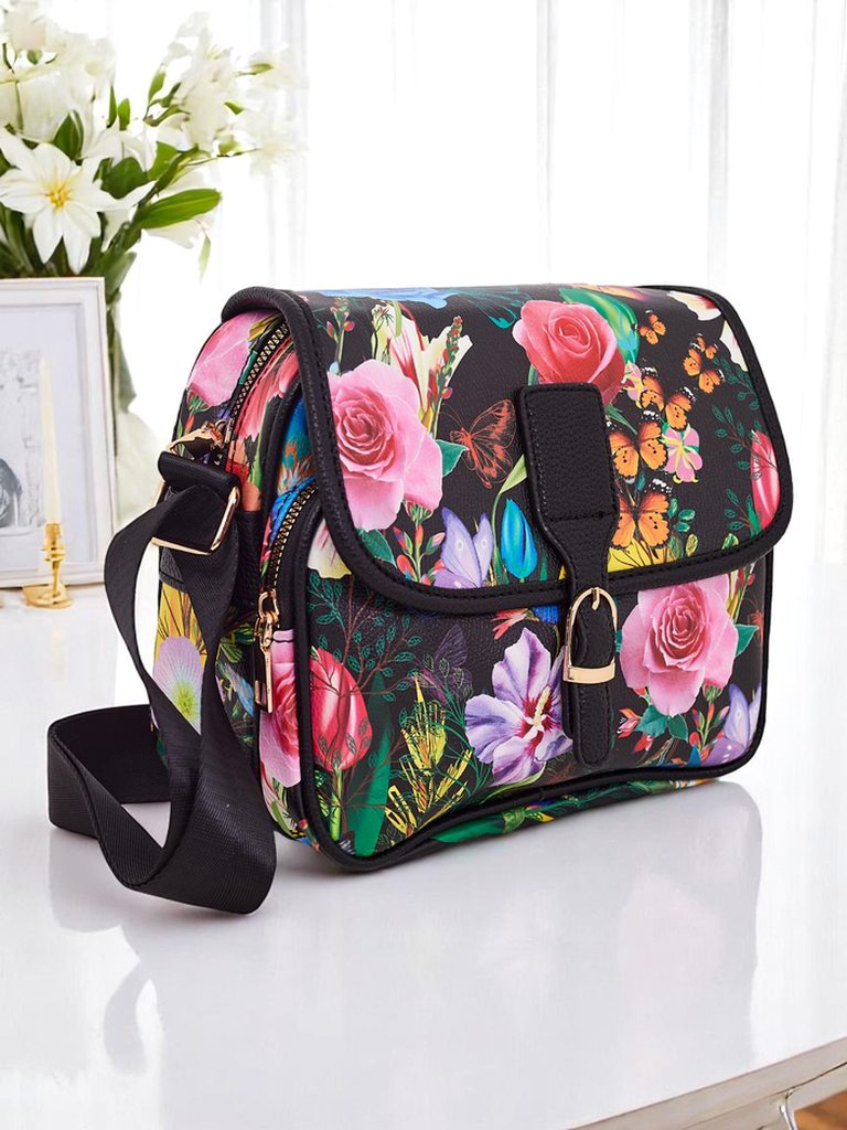 Royalfashion Kleine Damenhandtasche aus Öko-Leder Rose Belle