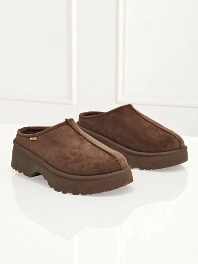 Kurze Damenstiefel im Schneestiefel-Stil mit Fell Calindra