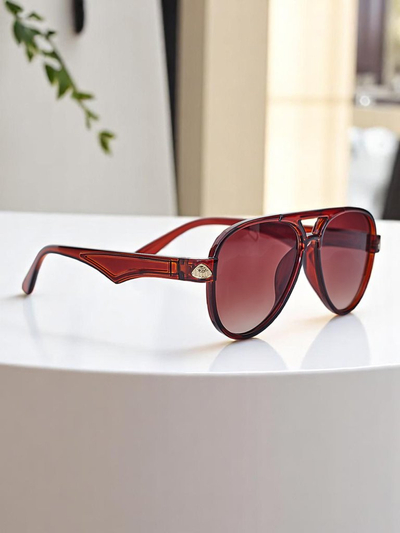 Royalfashion Sonnenbrille mit dekorativen Bügeln Shadow Aviator