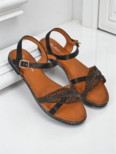 Royalfashion Damen Sandalen mit flacher Sohle Willow Grace