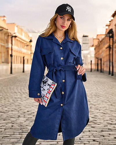 Royalfashion Women's Shirt Type Coat