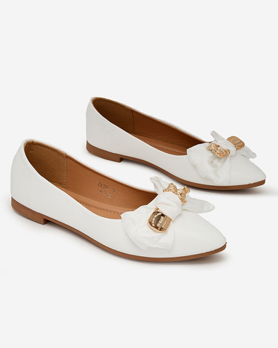 Royalfashion Damen Ballerinas spitze Spitze mit Schleife Retripo