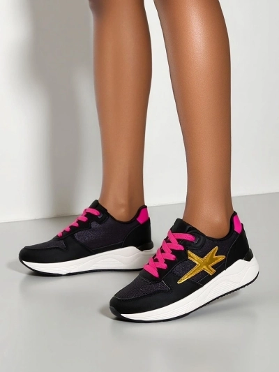 Royalfashion Damen Sneakers mit Glitzer Avenues