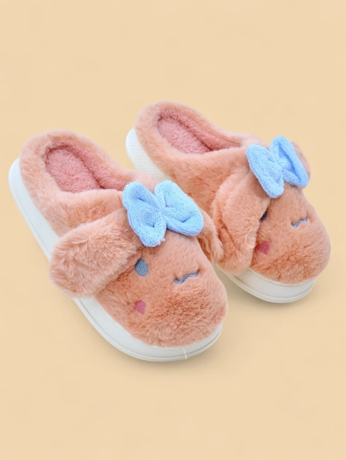 Royalfashion жіночі тапочки з хутра з бантом Savos