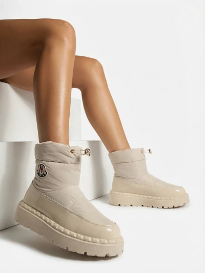 Royalfashion Damen Schlupf-Schneestiefel in Creme Farbe Ireda