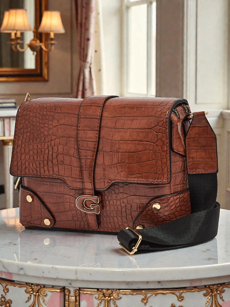 Damentasche Flora Braun Leder Elegant für jeden Tag